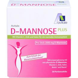D-MANNOSE PLUS 2000 mg Sticks m.Vit.u.Mineralstof. 74,1 g (74,1 g)