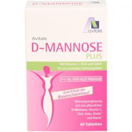 D-MANNOSE PLUS 2000 mg Tabl.m.Vit.u.Mineralstof. 60 St.