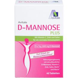 D-MANNOSE PLUS 2000 mg Tabl.m.Vit.u.Mineralstof. 60 St. (74,4 g)