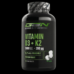 D3 5.000 I.E. + Vitamin K2 100 mcg - 180 Tabletten