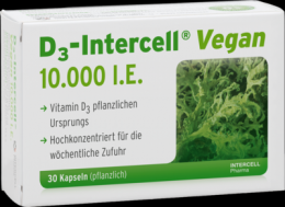 D3-INTERCELL vegan 10.000 I.E. Kapseln 30 St