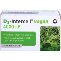 D3-INTERCELL vegan 4.000 I.E. Kapseln 90 St.