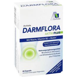 DARMFLORA Aktiv Plus 100 Mrd.Bakterien+7 Vitamine 80 St. (40,4 g)