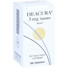 Ein aktuelles Angebot für DEACURA 5 mg Tabletten 100 St Tabletten Vitaminpräparate - jetzt kaufen, Marke Dermapharm AG Arzneimittel.