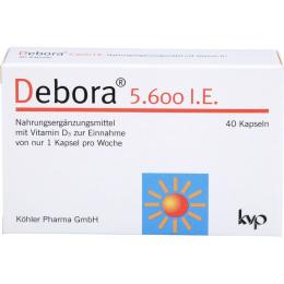 DEBORA 5.600 I.E. Kapseln 40 St. (19,2 g)