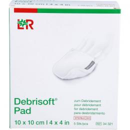 DEBRISOFT Pad 10x10 cm steril 5 St.