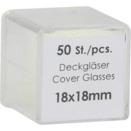 DECKGLÄSER 18x18 mm 50 St.