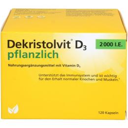 DEKRISTOLVIT D3 2000 I.E. pflanzlich Kapseln 120 St. (37 g)