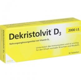 DEKRISTOLVIT D3 2000 I.E. Tabletten 30 St.