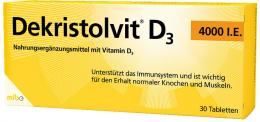Ein aktuelles Angebot für Dekristolvit D3 4.000 I.E. 30 St Tabletten Vitaminpräparate - jetzt kaufen, Marke Hübner Naturarzneimittel GmbH.