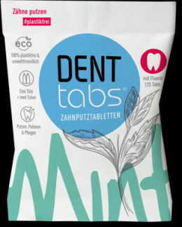 DENTTABS Zahnputztabletten stevia-mint m.Fluorid 125 St