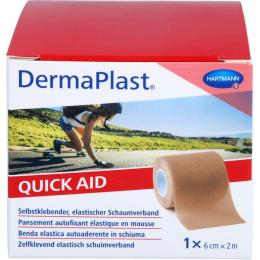 DERMAPLAST Quick Aid Schaumverb.6 cmx2 m hautf. 1 St.