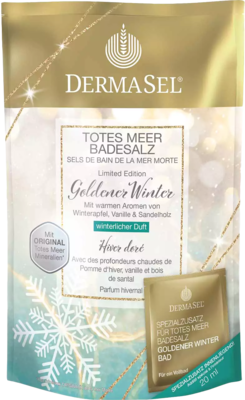 DERMASEL Totes Meer Badesalz Goldener Winter 1 P