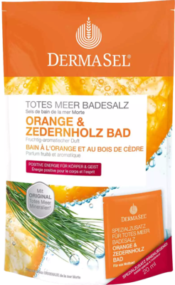 DERMASEL Totes Meer Badesalz Orange & Zedernholz 1 P