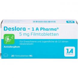 DESLORA-1A Pharma 5 mg Filmtabletten 20 St.
