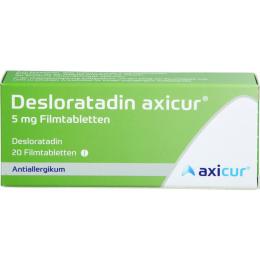 DESLORATADIN axicur 5 mg Filmtabletten 20 St.