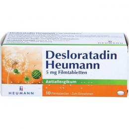 DESLORATADIN Heumann 5 mg Filmtabletten 10 St.