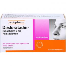DESLORATADIN-ratiopharm 5 mg Filmtabletten 50 St.