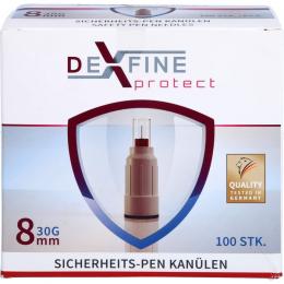 DEXFINE protect Sicherheits-Pen Kanüle 30 G 8 mm 100 St.