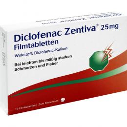 DICLOFENAC Zentiva 25 mg 10 St Filmtabletten