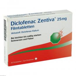 DICLOFENAC Zentiva 25 mg 20 St Filmtabletten