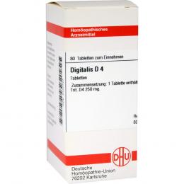 Ein aktuelles Angebot für DIGITALIS D 4 Tabletten 80 St Tabletten Homöopathische Einzelmittel - jetzt kaufen, Marke DHU-Arzneimittel GmbH & Co. KG.