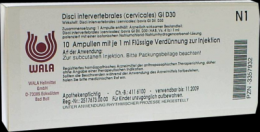 DISCI intervertebrales cervicales GL D 30 Ampullen 10X1 ml