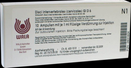 DISCI intervertebrales cervicales GL D 6 Ampullen 10X1 ml