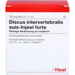 DISCUS INTERVERTEBRALIS suis Injeel forte Ampullen 10 St.