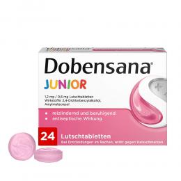 Ein aktuelles Angebot für Dobensana Junior 1,2 mg/0,6 mg Lutschtabletten 24 St Lutschtabletten Halsschmerzen - jetzt kaufen, Marke Reckitt Benckiser Deutschland GmbH.