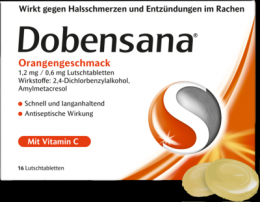 DOBENSANA Orangengeschmack 1,2mg/0,6mg Lutschtabl. 16 St