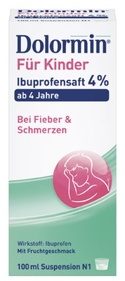 DOLORMIN fr Kinder 4% Ibuprofen Suspension 100 ml