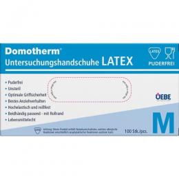 DOMOTHERM Unt.Handschuhe Latex unsteril pf M weiß 100 St.