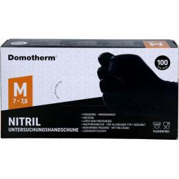 DOMOTHERM Unt.Handschuhe Nitril unste.pf M schwarz 100 St.