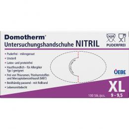 Ein aktuelles Angebot für DOMOTHERM Unt.Handschuhe Nitril unste.pf XL blau 100 St Handschuhe  - jetzt kaufen, Marke Uebe Medical GmbH.