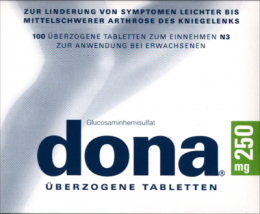 DONA 250 mg berzogene Tabletten 100 St