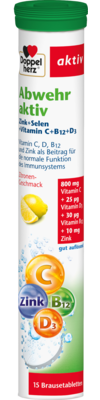 DOPPELHERZ Abwehr aktiv Brausetabletten 94.5 g