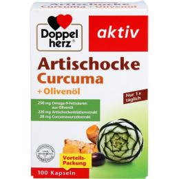 DOPPELHERZ Artischocke Curcuma+Olivenöl Kapseln 100 St. (114 g)