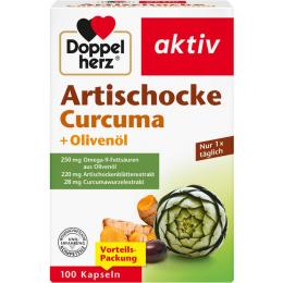 DOPPELHERZ Artischocke Curcuma+Olivenöl Kapseln 100 St.