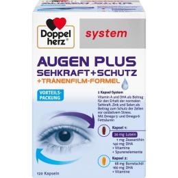 DOPPELHERZ Augen plus Sehkraft+Schutz system Kaps. 120 St. (153 g)