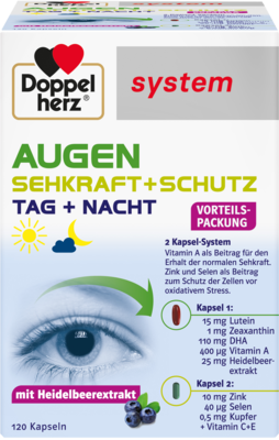 DOPPELHERZ Augen Sehkraft+Schutz system Kapseln 95,2 g