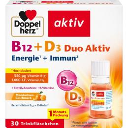 DOPPELHERZ B12+D3 Duo Aktiv Trinkampullen 30 St. (336 g)