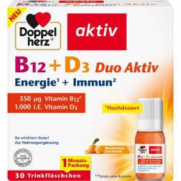 DOPPELHERZ B12+D3 Duo Aktiv Trinkampullen 30 St.