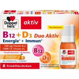 DOPPELHERZ B12+D3 Duo Aktiv Trinkampullen 8 St.