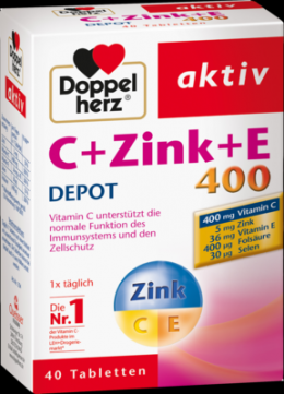 DOPPELHERZ C+Zink+E Depot Tabletten 54.7 g