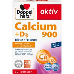 DOPPELHERZ Calcium 900+D3 Tabletten 30 St. (77,1 g)