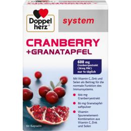 DOPPELHERZ Cranberry+Granatapfel system Kapseln 60 St. (63,1 g)