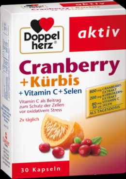 DOPPELHERZ Cranberry+Krbis Kapseln 277 g