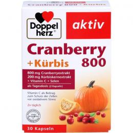 DOPPELHERZ Cranberry+Kürbis Kapseln 30 St.