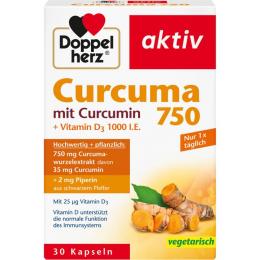 DOPPELHERZ Curcuma 750 Kapseln 30 St. (26,7 g)